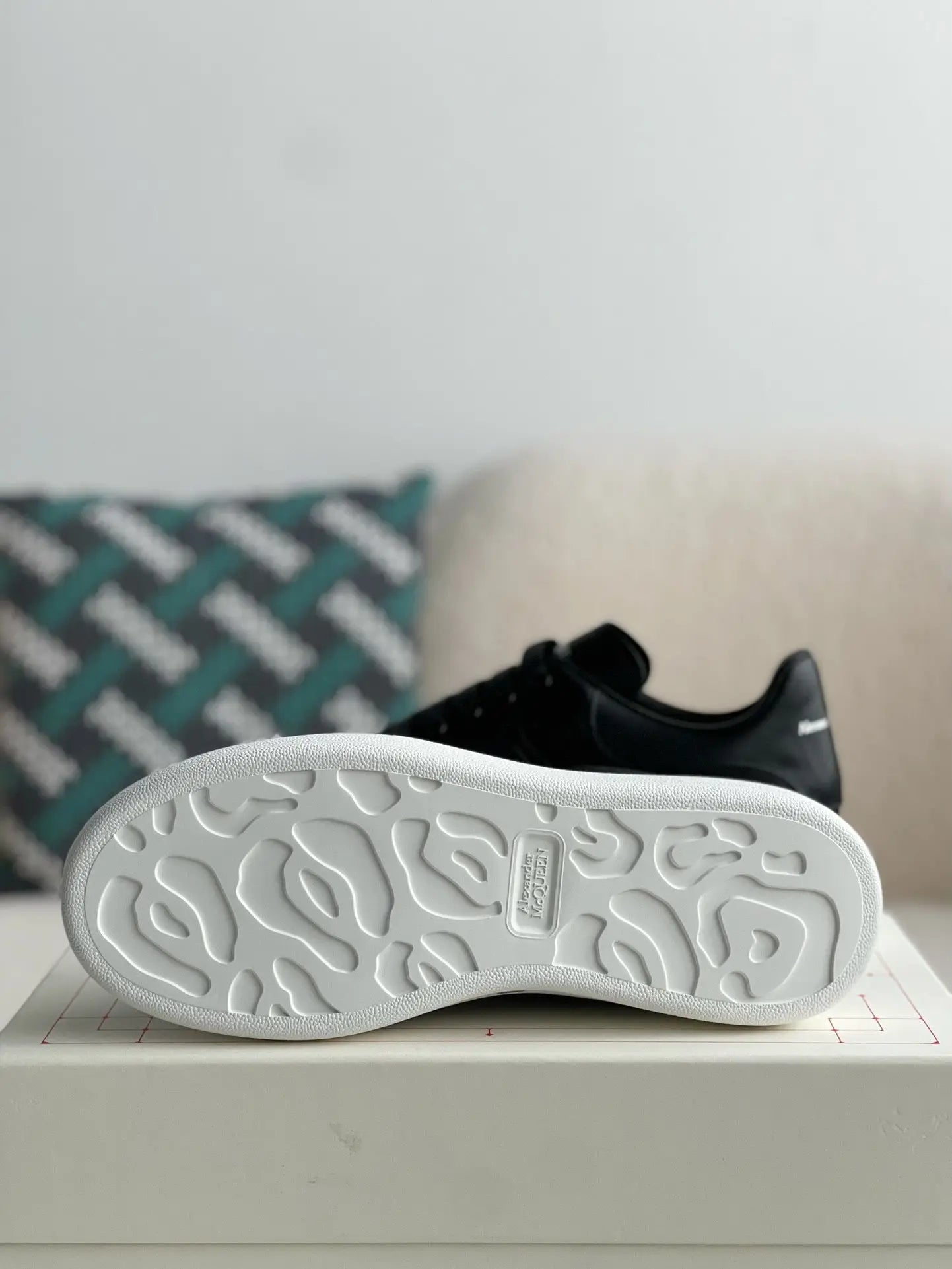 Alexander McQueen Oversized Quilted Black Sneakers