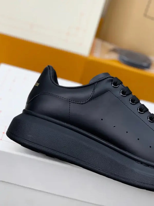 Classic Black Alexander McQueen Sneakers with Oversized Design