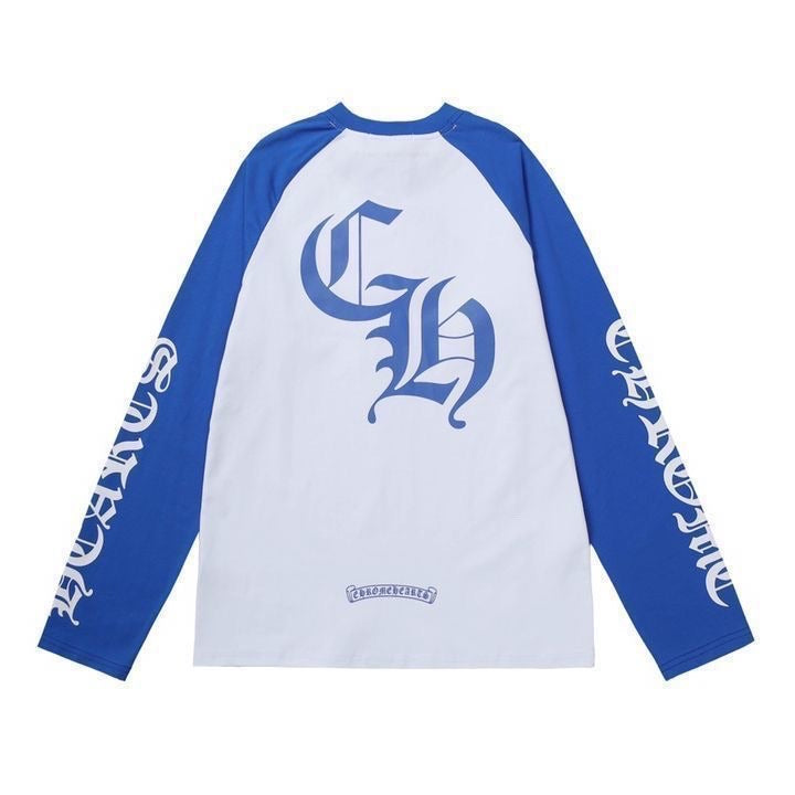 Chrome Hearts Long Sleeve Blue and White