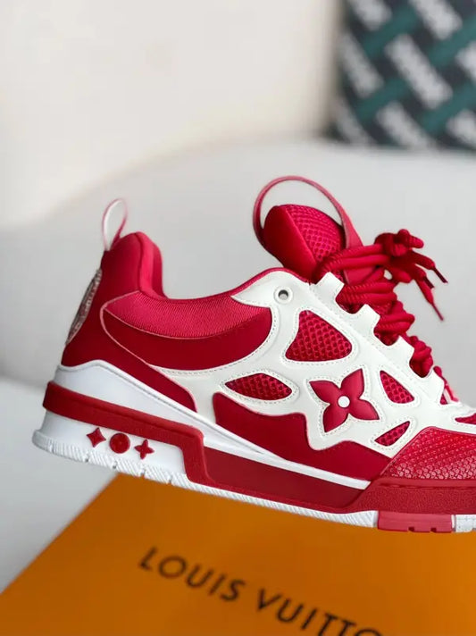 Louis Vuitton LV Skate Red White Sneakers