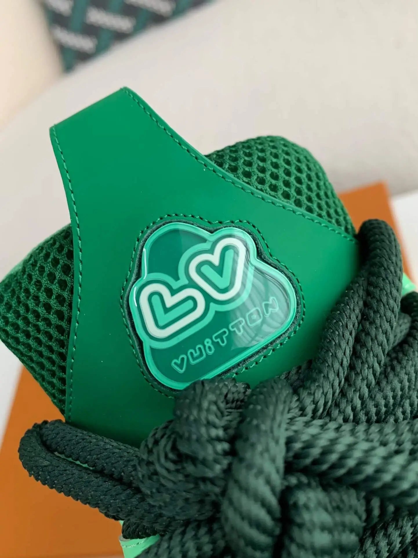 Louis Vuitton LV Skate Trainer Green Sneaker