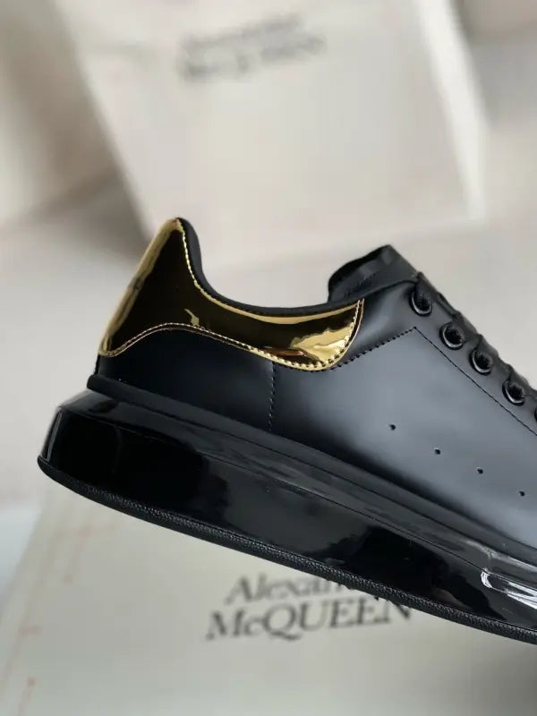 Alexander McQueen Oversized Black Gold Sneakers