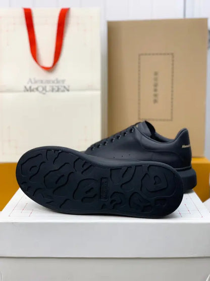 Classic Black Alexander McQueen Sneakers with Oversized Design