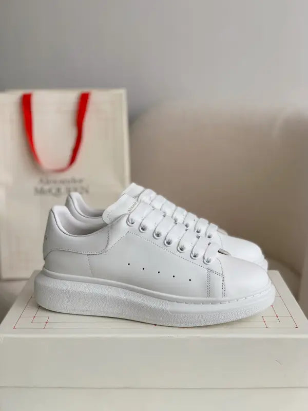 Designer White Alexander McQueen Oversized Sneakers