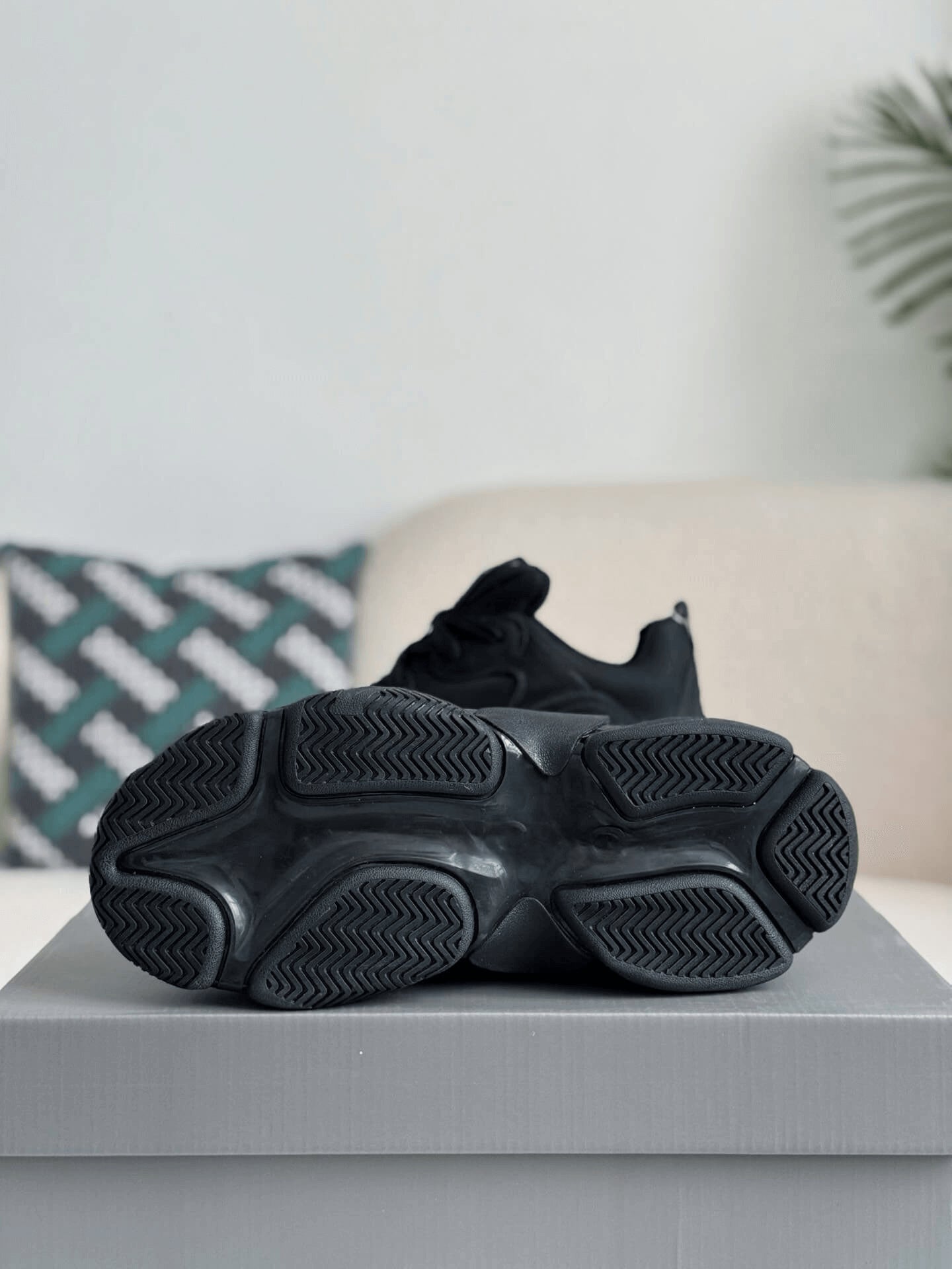 Balenciaga Black Triple S Sporty Sneakers