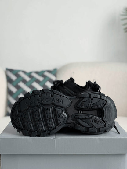 Balenciaga Track Panelled Trainers Black
