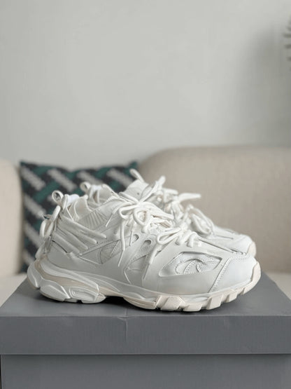 Balenciaga Track Panelled Trainers White