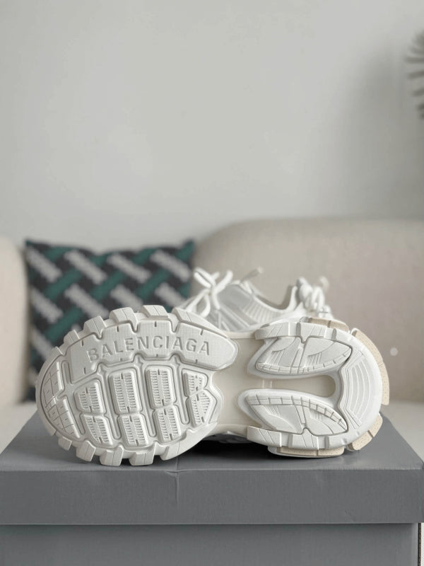 Balenciaga Track Panelled Trainers White
