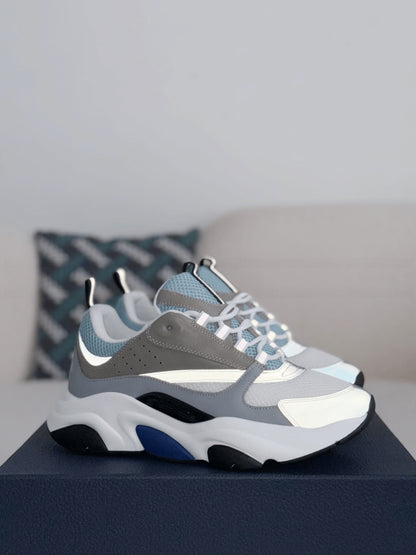 Dior B22 White Blue Grey Reflective Sneaker