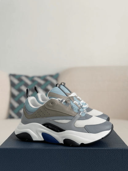 Dior B22 White Blue Grey Reflective Sneaker
