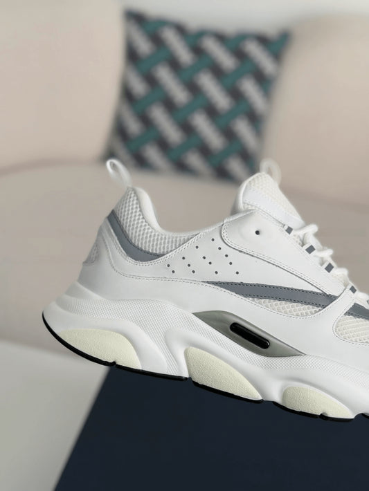 Dior B22 White Grey Reflective Sneaker