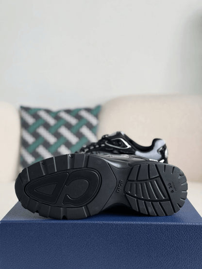 Dior B30 Black Mesh and Grey Technical Fabric Countdown Sneaker