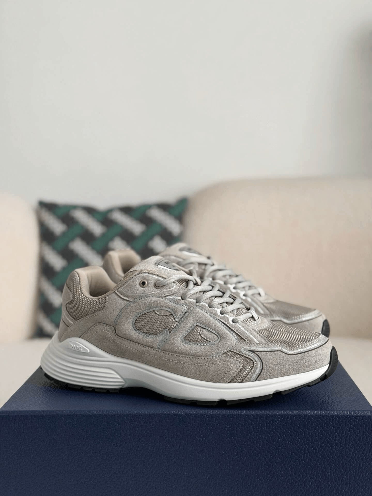 Dior B30 Gray Suede Countdown Sneaker