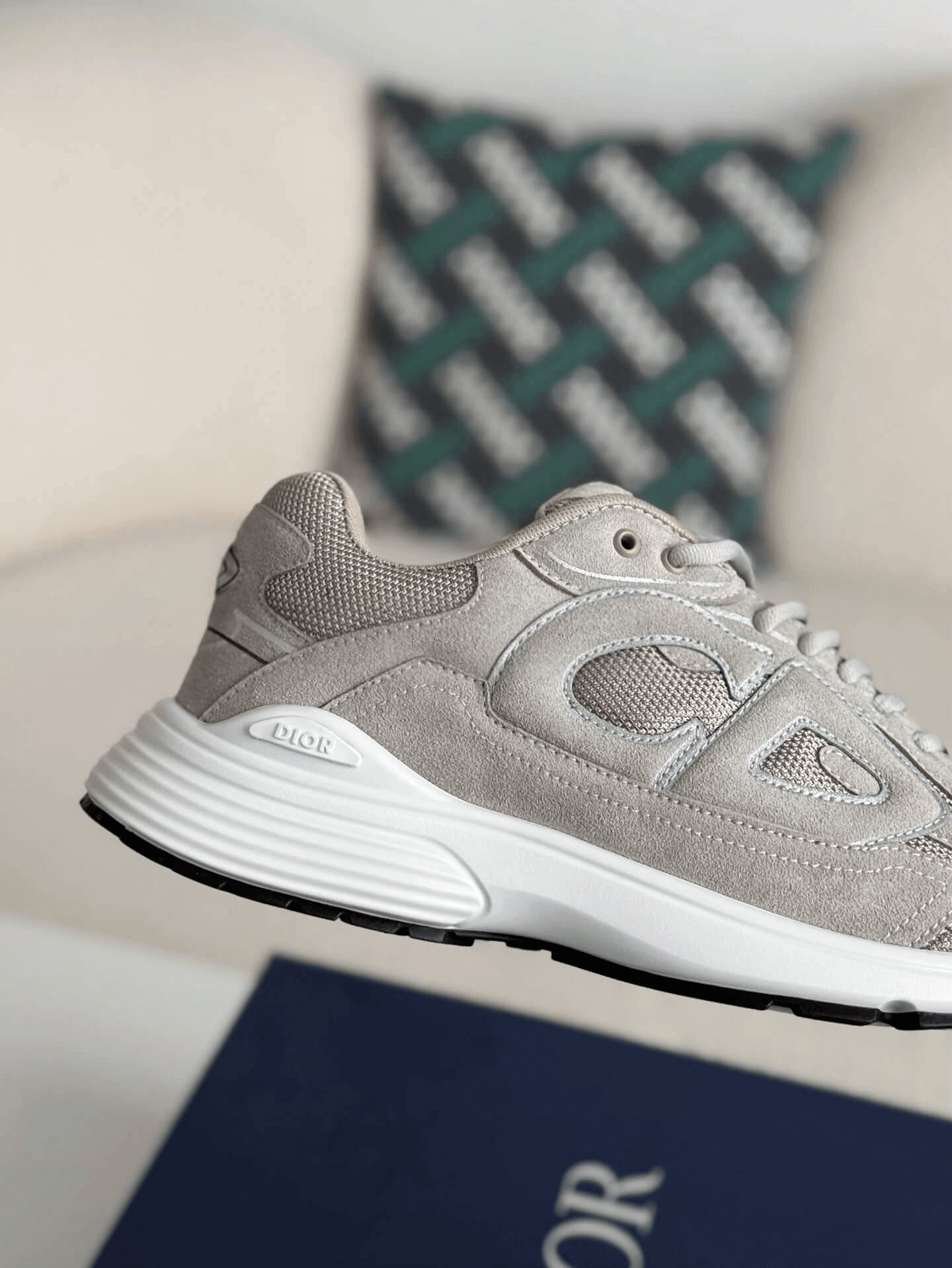 Dior B30 Gray Suede Countdown Sneaker