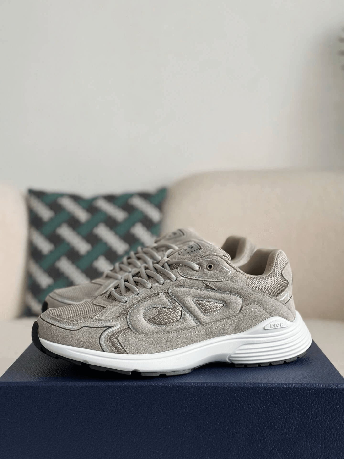 Dior B30 Gray Suede Countdown Sneaker