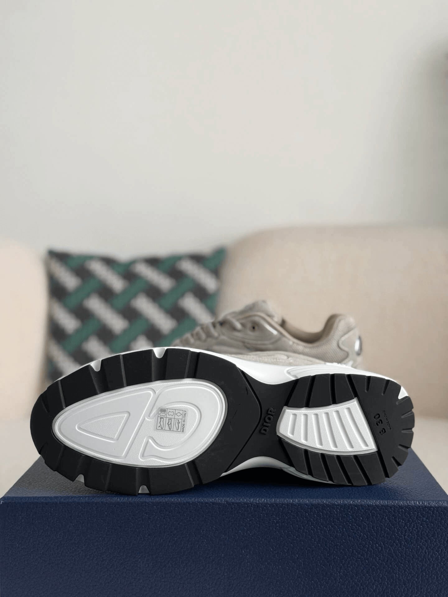 Dior B30 Gray Suede Countdown Sneaker