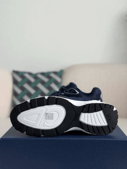Dior B30 Navy Blue Suede Countdown Sneaker