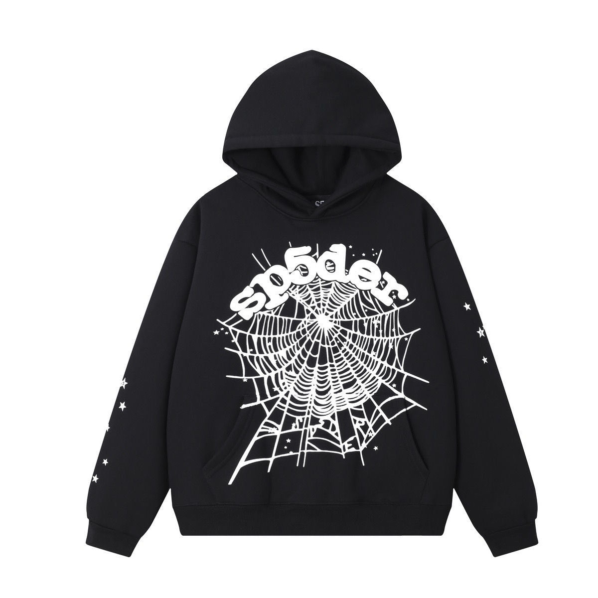 Sp5der Hoodie Black and White