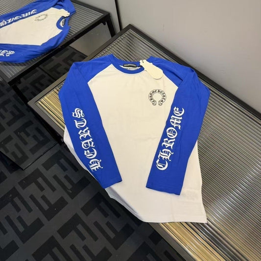 Chrome Hearts Long Sleeve Blue and White