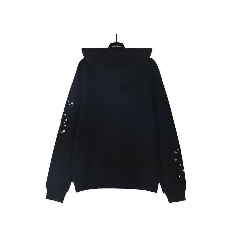 Sp5der Hoodie Black and White