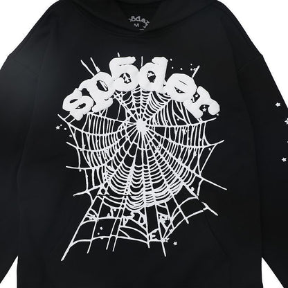 Sp5der Hoodie Black and White