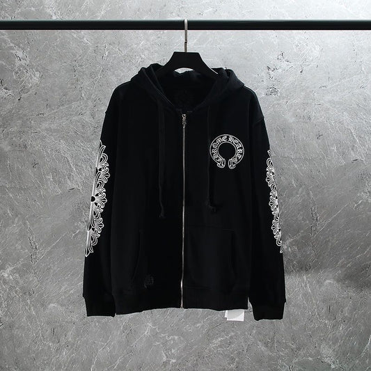 Chrome Hearts Zip-Up Black