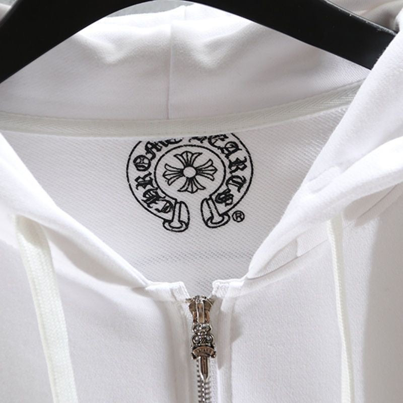 Chrome Hearts Zip-Up White