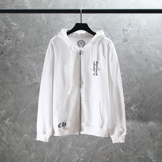 Chrome Hearts Zip-Up White