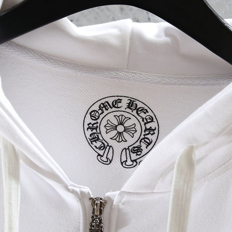 Chrome Hearts Zip-Up White