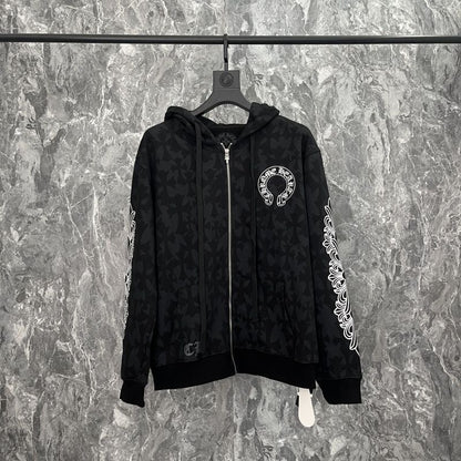 Chrome Hearts Zip-Up Black