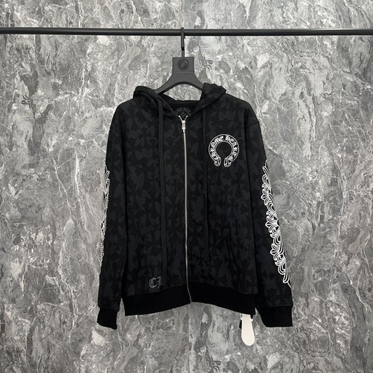 Chrome Hearts Zip-Up Black