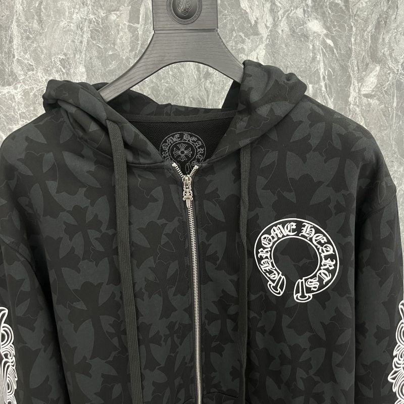 Chrome Hearts Zip-Up Black