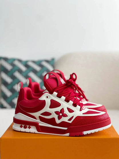 Louis Vuitton LV Skate Red White Sneakers
