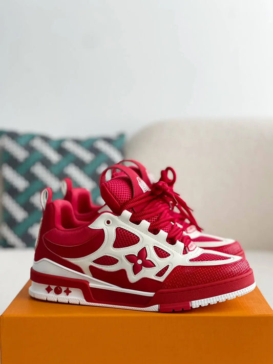 Louis Vuitton LV Skate Red White Sneakers