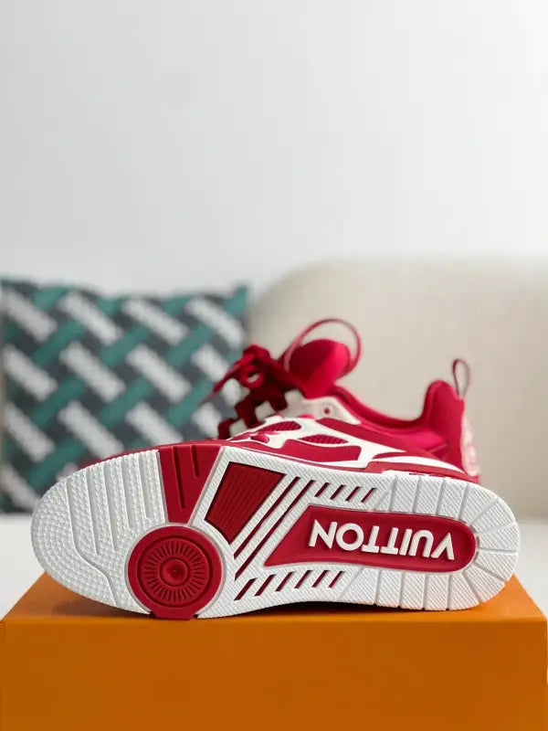 Louis Vuitton LV Skate Red White Sneakers