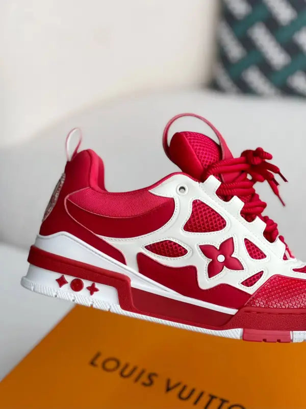 Louis Vuitton LV Skate Red White Sneakers