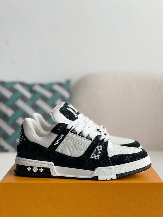 Louis Vuitton LV Black White Denim Sneaker
